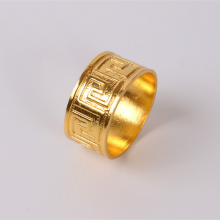 Silver And Black Antique Embossed Metal Napkin Rings For Ideal Table Decoration And Lovely Gift For Any Occasion thumbnail-2