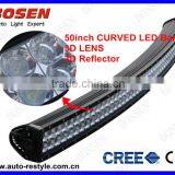 Hotsale 50" Curved Strob Led Bar,dual Rows, Curved Light Bar,curved Bar Light