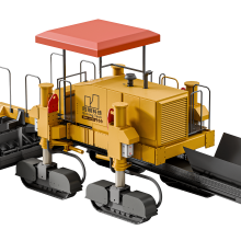 4.5m Negative Gap Construction Slipform Paver With Four Elongated Tracks 4.5m Negative Gap Construction Slipform Paver With Four Elongated Tracks