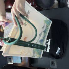 Exhibition Using or Shopping Using Light Weight Wool Felt/Canvas/Linen OEM Stylish Tote Bag thumbnail-3