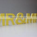 Wooden Plaque Words/Letters "MR & MRS" Home Wall/Door Wedding Gift/Decoration thumbnail-3