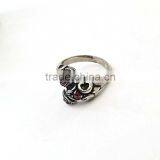 Red Stone Ring Designs for Men Steel Snake Shaped Rings thumbnail-4