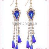 Latest Model Fashion Rhinestone Long Tassel Earrings thumbnail-1