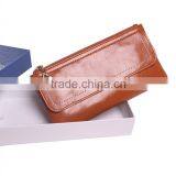 RFID Blocking Cowhide Leather Beautiful Women Wallet/Lady Purse thumbnail-3