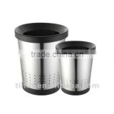 Superior Quality Stainless Steel Round Shape Dustbin