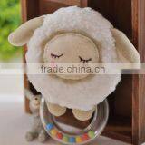 Plush Sheep Baby Rattles/wholesale Plush Sheep Rattle Toys/sheep Plush Rattles Toy thumbnail-1