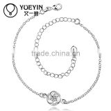 Unique Design Nickel And Lead Free Silver Plated Girl Sexy Slave Anklet