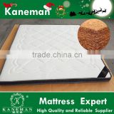 High quality natural latex coir fiber mattress with 3D fabric