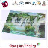 Hot Sale High Definition 3D Lenticular PP / PET Picture of Scenery Waterfall