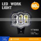 6" 60W LED working light ,led work lamp for automotive off road use