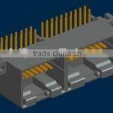 36 Ways 2.5mm Pitch PCB Male and Female Horizontal Mounted Automotive Connectors