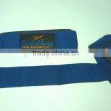 Blue Weight Lifting Straps Made by Heavy-Duty Cotton With & Without Padding thumbnail-1