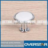 Modern Zinc Alloy&White Ceramic Cabinet Door Knobs thumbnail-1