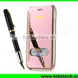 Clear Smart Visible Flip Leather Case for Apple IPhone 6 Mirror Leather Case thumbnail-4