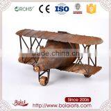 Orange Rust Design Airplane Shape Round Dial Modern Design Clock thumbnail-2