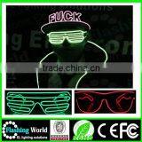 COSPLAY Christmas el Wire Led Shutter Glasses thumbnail-4