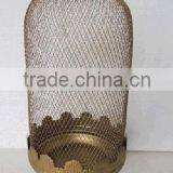 Wholesale Vintage Golden Wire Mesh Bird Cage