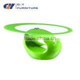 Glass Top Oval Coffee Table thumbnail-2