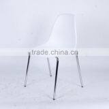 New Model Colorful K/D Plastic Leisure Chairs With Metal Frame 1028b thumbnail-1