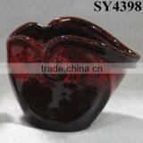 Glazed Small Colorful Ceramic Pot thumbnail-3