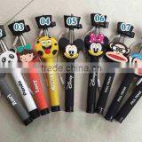 2015 Lastest Factory Wholesale Cute Cartoon Monopod Selfie Stick thumbnail-1