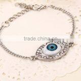 Hotsale Newest Style Silver Crystal Evil Eye Bracelet thumbnail-1