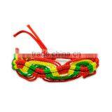 Hot Sale Wholesale Cheap Handmade Red/yellow/green Braided Charm Bracelet thumbnail-1