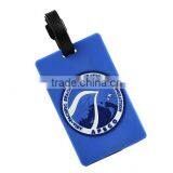 2016 Advertising Custom Logo Engraved Rubber Luggage Tag With Name Card for Tourist thumbnail-4