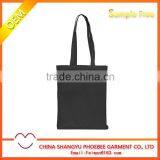 Wholesale black canvas shopping bag