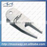 Fashion Engraved Enamel Blank Silver Metal Golf Divot Repair Pivot Tool