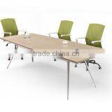 L Shape Laminated Simple Work Room Factory Modular Conference Room Table thumbnail-1