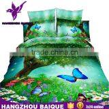 Beautiful Tree Flowers Colorful Butterfly Queen Size 3D Bedding Set thumbnail-1