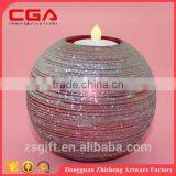 Round Glass Candle Stand,painting Glass Candle Holder for Home Decorations thumbnail-1