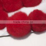 Lovely Red Fox Fur Ball Ornaments Fashion Accessories thumbnail-1