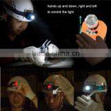 T15 Handsfree Switch Outdoor 3pc AAA Battery Head Lamp Multi-function Led Sensor Sensor Control Headlamp$ thumbnail-5