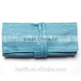 Hot Selling Synthetic Hair Wooden Handle Travelling Cruelty Free 7PCS Blue Makeup Brush Set thumbnail-4