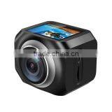 360 Degree Panorama Video Camera Full HD 1440P Sports Action Camera Wifi Gyroscope VR System Split-screen Up-down Flip Display