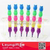 5pcs Owl Stackable Coloring Pencils Stockable Coloring Pen