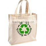 100% Cotton Shopping Bag on Natural Colour. Eco Cotton Bags. thumbnail-1