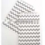 Gray and White Chevron Paper Treat Bags for Party Favors thumbnail-1