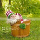 Hand Crochet Baby Hats Wholesale Order Christmas Long Tail Cap Processing and Manufacturing thumbnail-2