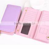 Ladys Top Brand Custom Logo Lady Leather Zipper Wallet .zippered Ladies Leather Wallet, Leather Wallet Ladies Multicolor Famous thumbnail-3