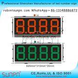 Thailand Led Gas Price Sign Changer 8.8.8.8 10 Inch R/G/Y/W Color thumbnail-3