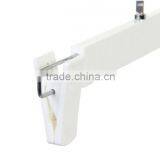 Square Hook White Plastic Skirt/Pant Hanger With Adjustable Clips thumbnail-6