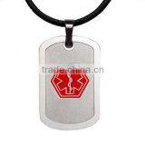 SRP0132 China Supplier Engravable Medical Alert Unisex Necklace