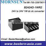 24V to 24V 1W dc dc Converter Mornsun B2424D-1WR2 thumbnail-1