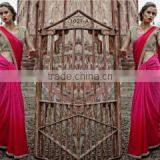 Brainy Mustard Satin Chiffon Saree/indian Designers Saree Online Shopping thumbnail-2