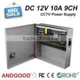 SIWD1210-09C 12v 10amp 9 Channels Cctv Power for Camera thumbnail-1