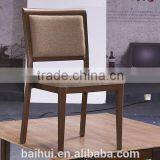 Manufacturer Best Price Wood Look Low Back Upholstered Dining Restaurant Chair