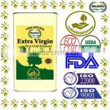 Cold Pressed Extra Virgin Olive Oil A'Quality Extra Virgin. 100% Extra Virgin Olive Oil, 1L Metallic Tin.